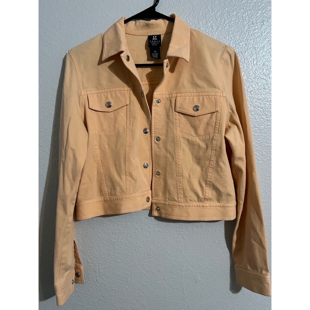 Stretch Twill Crop Jacket